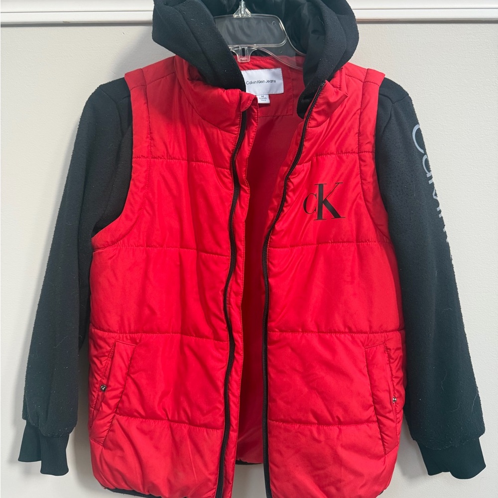 Kids Calvin Klein Hooded Zip up Jacket